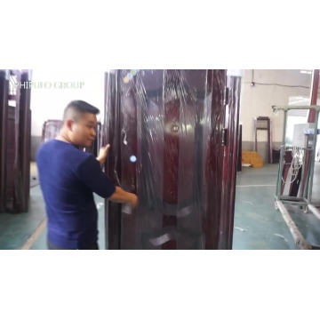 2018 último tipo de venta caliente puertas de acordeón industrial color pintado melamina puerta de madera de madera